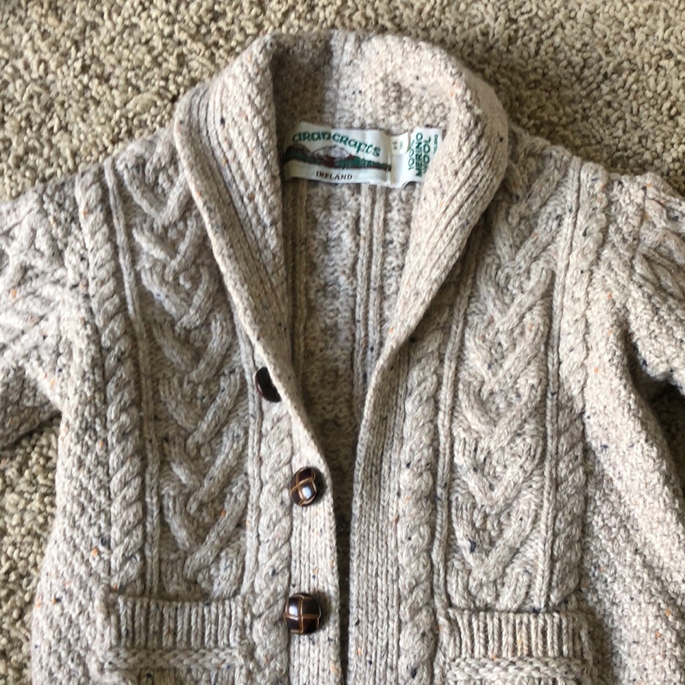 Aran Crafts Merino Wool Sweater size 4-5 years
